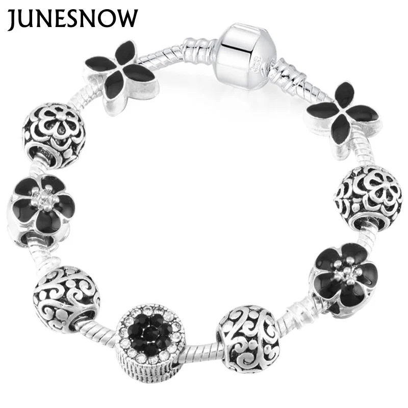 JUNESNOW Sliver Plated Jewelry European Charm Rose Beads European Pandora Bracelets for Women Gift
JUNESNOW Sliver Plated Jewelry European Charm Rose Beads European Pandora Bracelets for Women Gift