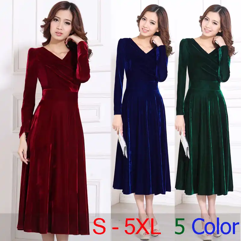 purple velvet dress plus size