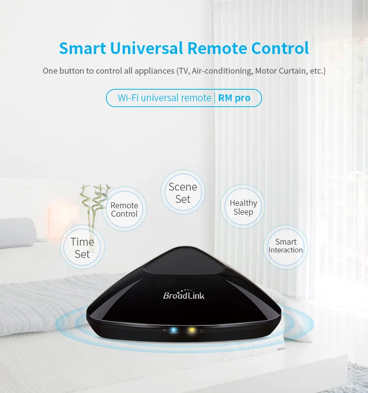 New 2019 Broadlink RM Pro+ RM33 RM mini3 Smart Home Automation WIFI+IR+RF+4G Universal Controller for iOS Android
New 2019 Broadlink RM Pro+ RM33 RM mini3 Smart Home Automation WIFI+IR+RF+4G Universal Controller for iOS Android
