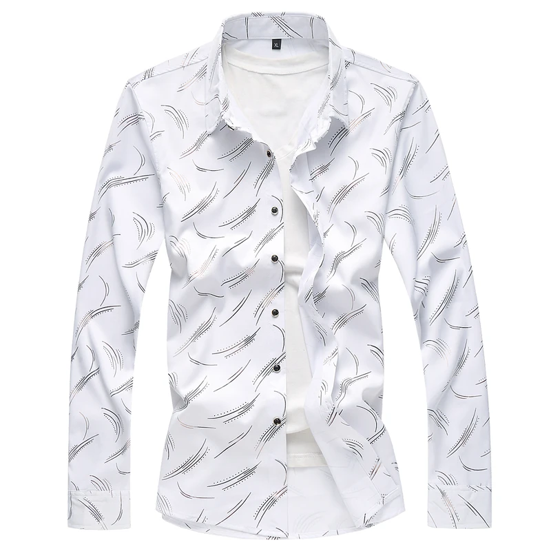 2019 New style Fashion Male autumn High-grade printing Casual short sleeve shirts/mne's lapel slim Fit Pure cotton shirts S-7XL
2019 New style Fashion Male autumn High-grade printing Casual short sleeve shirts/mne's lapel slim Fit Pure cotton shirts S-7XL