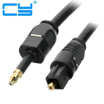 

OD4.0 Toshiba Digital Optical Audio Toslink to 3.5mm Mini Toslink Cable Gold connector adapter 1m 1.5m 2m 3m 3ft 5ft 6ft 10ft