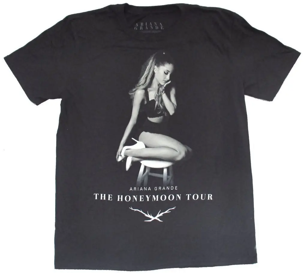 Ariana Grande Honeymoon World Tour 2015 Black Adult T Shirt New Official Print T-Shirts Men Comical Shirt Men'S Top Tees
Ariana Grande Honeymoon World Tour 2015 Black Adult T Shirt New Official Print T-Shirts Men Comical Shirt Men'S Top Tees