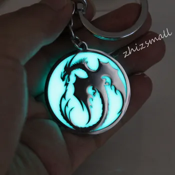 Stainless steel keychain dragon glowing key Chain Fashion Jewelry Pendant glow in the dark Game of Dragon car Bag pendant gift
Stainless steel keychain dragon glowing key Chain Fashion Jewelry Pendant glow in the dark Game of Dragon car Bag pendant gift
