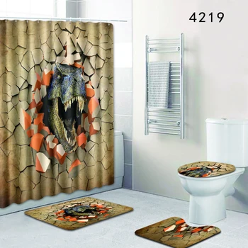 Bathroom Accessories Set Animal Pattern Bathroom Shower Curtain Floor Mat Toilet Seat Mat Four Sets Of New Hot 2019
Bathroom Accessories Set Animal Pattern Bathroom Shower Curtain Floor Mat Toilet Seat Mat Four Sets Of New Hot 2019