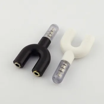 1x U Shape 3.5mm Male to Female Y Splitter Audio Headphone Headset Adapter Kit For Mobile Computer White/Black
1x U Shape 3.5mm Male to Female Y Splitter Audio Headphone Headset Adapter Kit For Mobile Computer White/Black