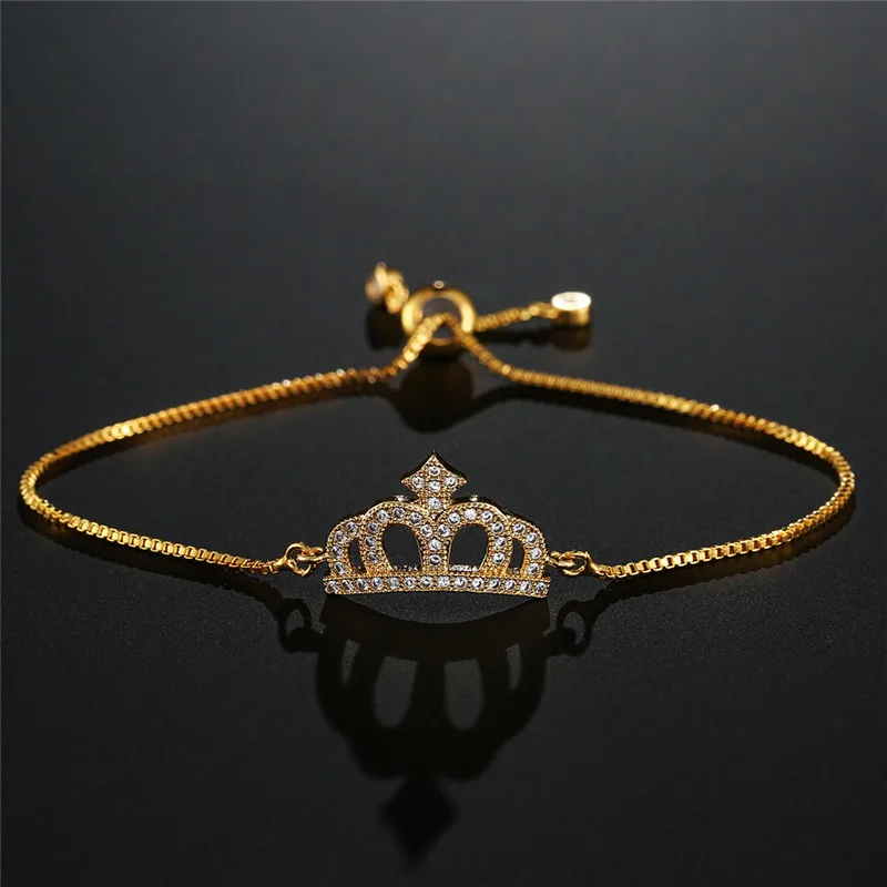 NEWBUY Hot High Quality Copper Adjustable Bracelet Trendy Clear Cubic Zirconia Queen Crown Charm Bracelets Female Party Jewelry
NEWBUY Hot High Quality Copper Adjustable Bracelet Trendy Clear Cubic Zirconia Queen Crown Charm Bracelets Female Party Jewelry