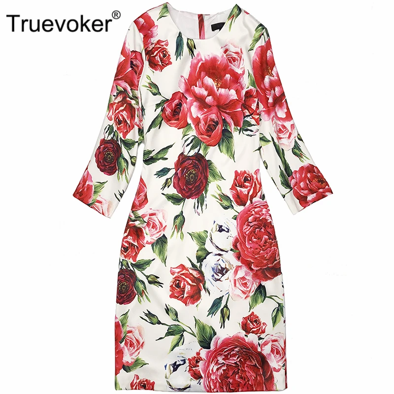 Truevoker Designer Dress Women's High Quality Half Sleeve Peony Floral Printed Pencil Dress Plus Size Boutique Vestido
Truevoker Designer Dress Women's High Quality Half Sleeve Peony Floral Printed Pencil Dress Plus Size Boutique Vestido