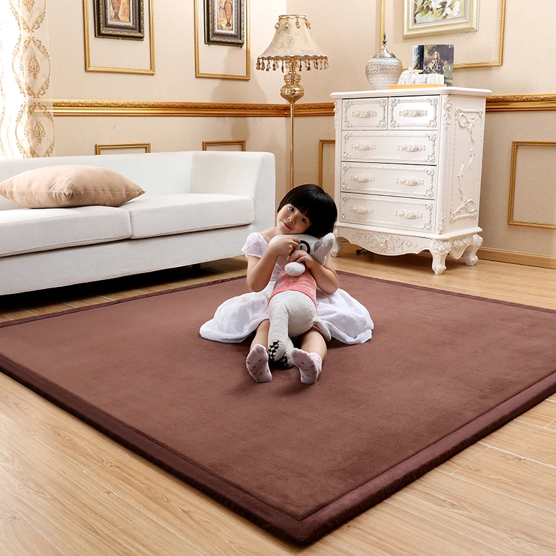 

Coral Fleece Thick Carpet large Area 200*300 Rug Tatami Tea Table Bedroom Carpets For Living Room Kids Crawl security Soft Rugs