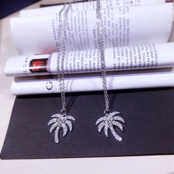 2018 Sterling Silver Coconut Tree Pendant Necklace Cubic Zirconia Simple Clavicle Chain Silver Necklace for Women Jewelry
2018 Sterling Silver Coconut Tree Pendant Necklace Cubic Zirconia Simple Clavicle Chain Silver Necklace for Women Jewelry