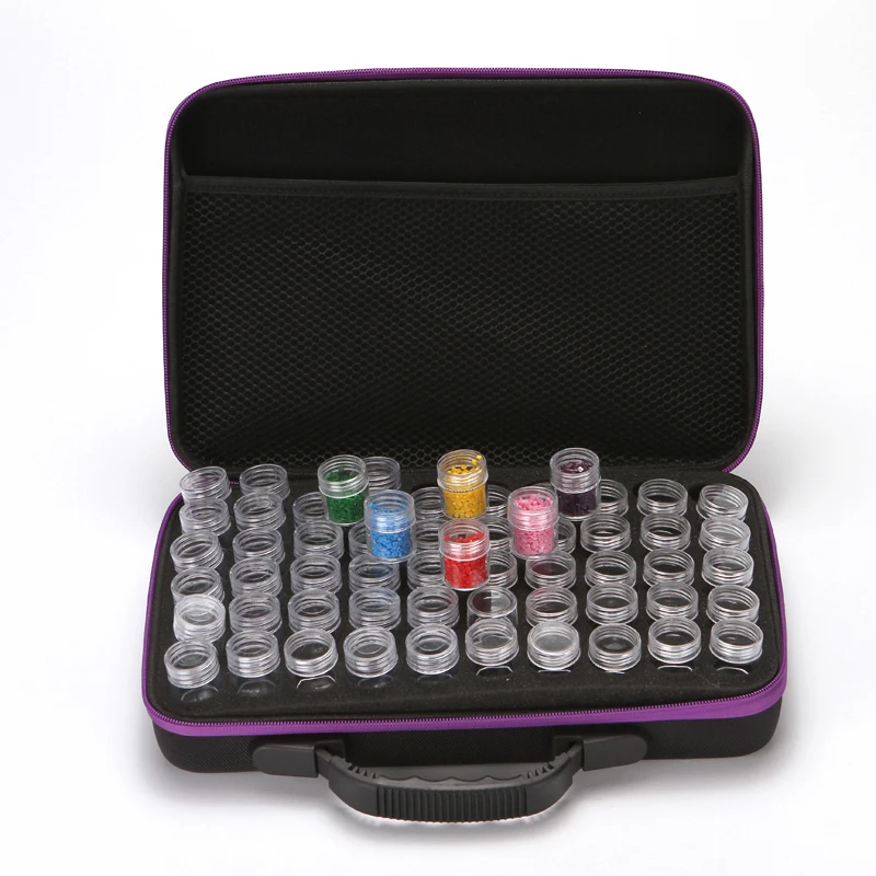 60 Bottles Diamond Painting Box Tool Container Storage Box Carry Case Holder Hand Bag Zipper Design Shockproof Durable
60 Bottles Diamond Painting Box Tool Container Storage Box Carry Case Holder Hand Bag Zipper Design Shockproof Durable