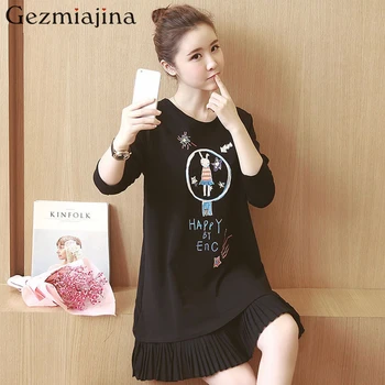 2019 Maternity Dresses Korean version of the printing of pregnant women dress fold fashion cotton pregnant women spring dress
2019 Maternity Dresses Korean version of the printing of pregnant women dress fold fashion cotton pregnant women spring dress