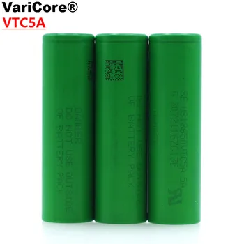 VariCore VTC5A 2600mAh 18650 Lithium Battery 30A Discharge for US18650VTC5A Electronic Cigarette ues
VariCore VTC5A 2600mAh 18650 Lithium Battery 30A Discharge for US18650VTC5A Electronic Cigarette ues