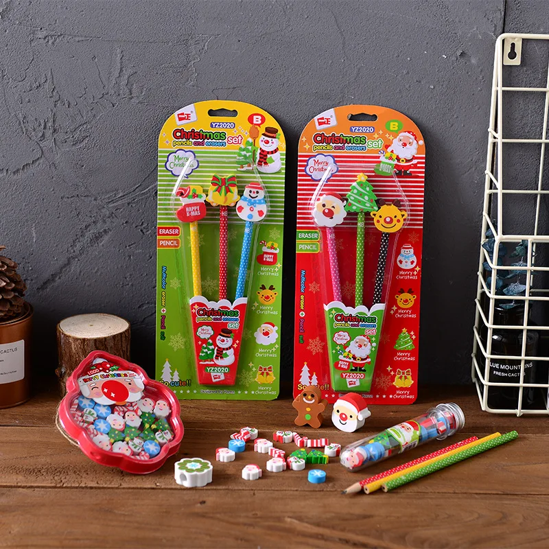 1pcs Jiuyi Stationery Wholesale New Cartoon Style Christmas Collection Pencil Eraser Set
1pcs Jiuyi Stationery Wholesale New Cartoon Style Christmas Collection Pencil Eraser Set