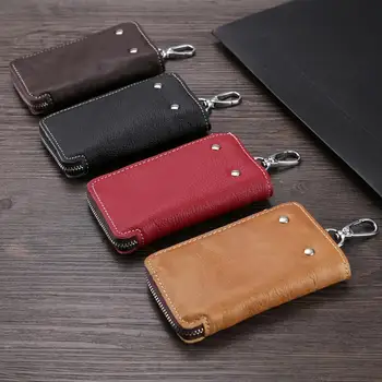 2020 New Genuine Leather Keys Wallet Women Keychain Covers Zipper Soft Key Case Bag Men Card Holder Housekeeper Keys Organizer
2020 New Genuine Leather Keys Wallet Women Keychain Covers Zipper Soft Key Case Bag Men Card Holder Housekeeper Keys Organizer