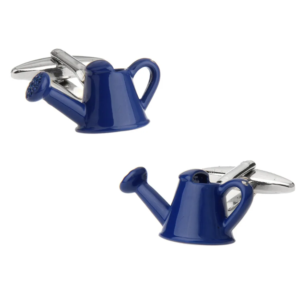 Mens Wedding Cufflinks Novelty Fancy Watering Can & Clean Cloth 190009