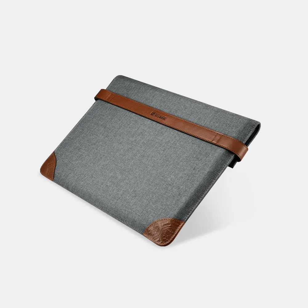 Icarer Brand for iPad Pro 12.9 Case Fabric+Leather Tablet Sleeve with Two Buttons bag
Icarer Brand for iPad Pro 12.9 Case Fabric+Leather Tablet Sleeve with Two Buttons bag