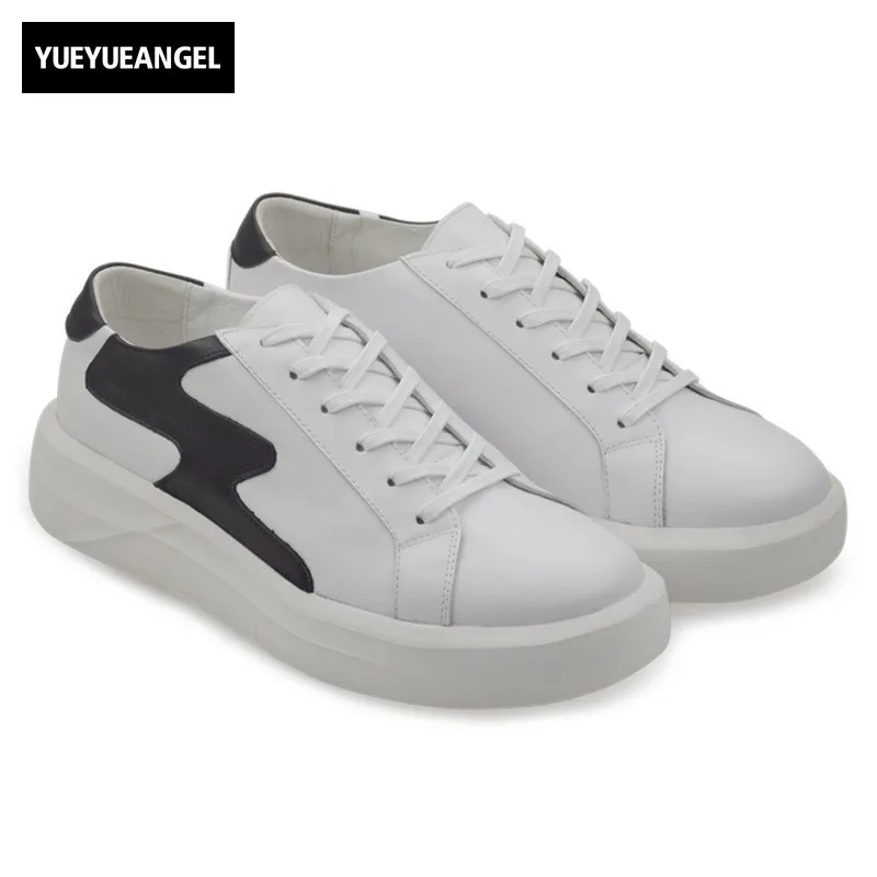 Luxury Men Casual White Shoes Fashion Lace Up Round Toe Platform Shoes Breathable Genuine Leather Sneakers Zapatos Hombre 37-44
Luxury Men Casual White Shoes Fashion Lace Up Round Toe Platform Shoes Breathable Genuine Leather Sneakers Zapatos Hombre 37-44
