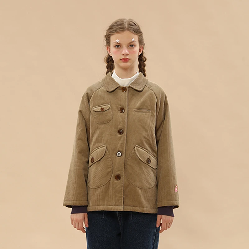 Vintage Autumn Thick Warm Corduroy Coat Women Winter Jacket Khaki Cartoon Embroidery Ladies Short Cotton Padded Parkas Coats
Vintage Autumn Thick Warm Corduroy Coat Women Winter Jacket Khaki Cartoon Embroidery Ladies Short Cotton Padded Parkas Coats