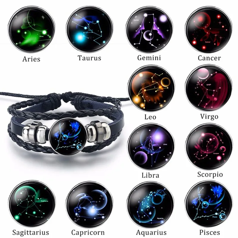 2019 Fashion Bracelet 12 Constellation Capricorn Bracelets For Women Men Braided Leather Bracelets & Bangles Unisex
2019 Fashion Bracelet 12 Constellation Capricorn Bracelets For Women Men Braided Leather Bracelets & Bangles Unisex