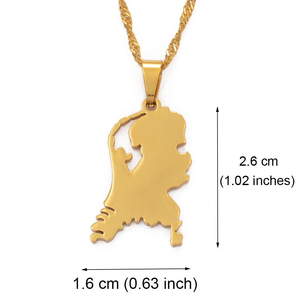 Anniyo Nederlanden Map Stainless Steel Pendant Necklaces for Women Girls Gold Color Dutch Jewelry Netherlands Maps Gift #110021
Anniyo Nederlanden Map Stainless Steel Pendant Necklaces for Women Girls Gold Color Dutch Jewelry Netherlands Maps Gift #110021