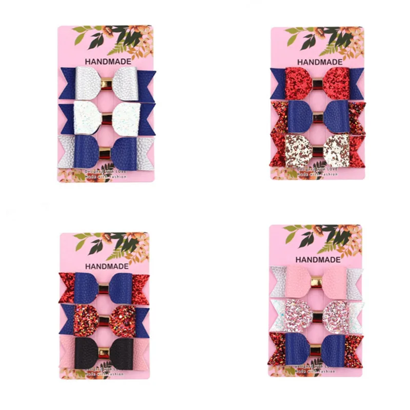 4set/lot Cute Mini Little Girls Hair Bows Clips Double Layer Glitter Kids Hairpins Sequins Princess Headdress Accessories
4set/lot Cute Mini Little Girls Hair Bows Clips Double Layer Glitter Kids Hairpins Sequins Princess Headdress Accessories