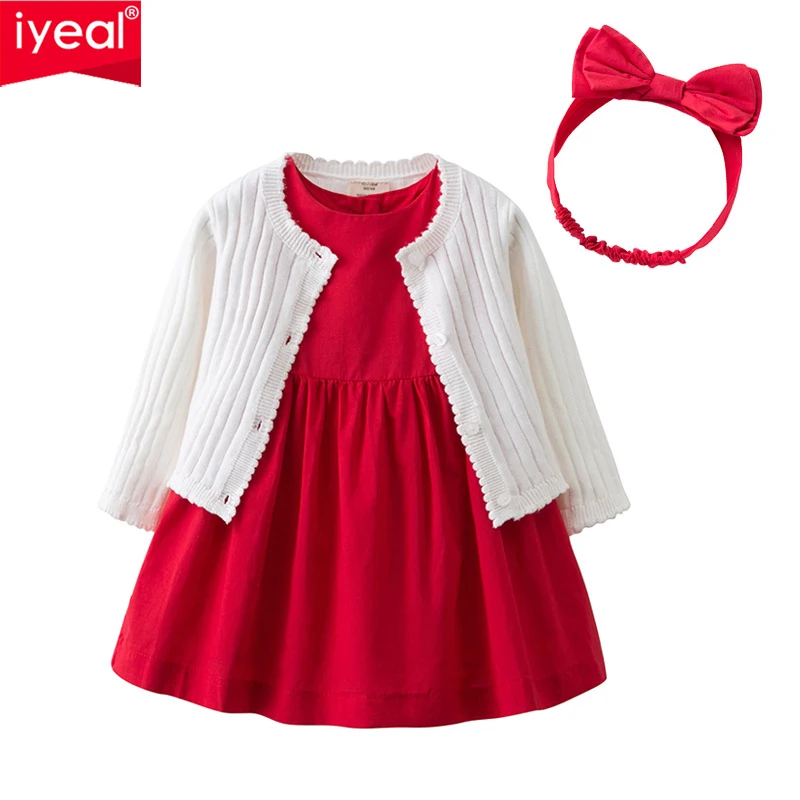 IYEAL Baby Girls Clothes Sets Knit Jacket +Red Sleeves Dresses + Shorts + Headband Christmas Costume Dress up Party Outfits 0-2Y
IYEAL Baby Girls Clothes Sets Knit Jacket +Red Sleeves Dresses + Shorts + Headband Christmas Costume Dress up Party Outfits 0-2Y