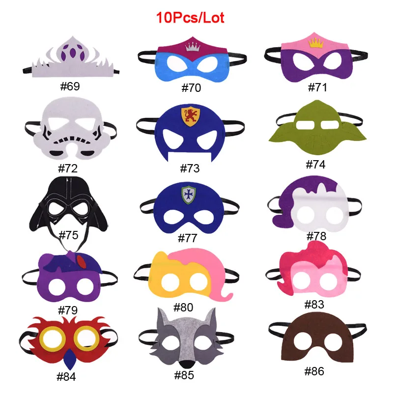 10pc/lot Superhero Mask Wolf Knight Star Wars Darth Vader Cosplay Mask Kids Birthday Party DIY Masquerade Costumes Masks Xmas
10pc/lot Superhero Mask Wolf Knight Star Wars Darth Vader Cosplay Mask Kids Birthday Party DIY Masquerade Costumes Masks Xmas