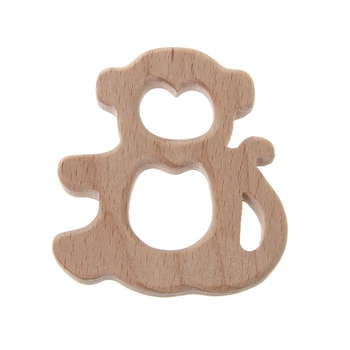 5pcs Monkey Shape wooden teether Baby Kids Teether Natural Beech Wooden Teething Toy Shower Gift
5pcs Monkey Shape wooden teether Baby Kids Teether Natural Beech Wooden Teething Toy Shower Gift