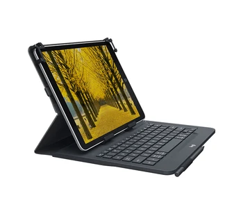 Logitech Universal Folio, QWERTY, Spanish, 5 million characters, Universal, 9"-10" tablets, Black
Logitech Universal Folio, QWERTY, Spanish, 5 million characters, Universal, 9"-10" tablets, Black