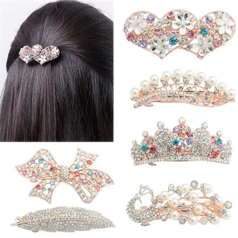 LNRRABC Women Elegant Crystal Twinkling Hair Clip Heart Bow Butterfly Hairpin Barrettes Hair Accessories prendedor de cabelo
LNRRABC Women Elegant Crystal Twinkling Hair Clip Heart Bow Butterfly Hairpin Barrettes Hair Accessories prendedor de cabelo