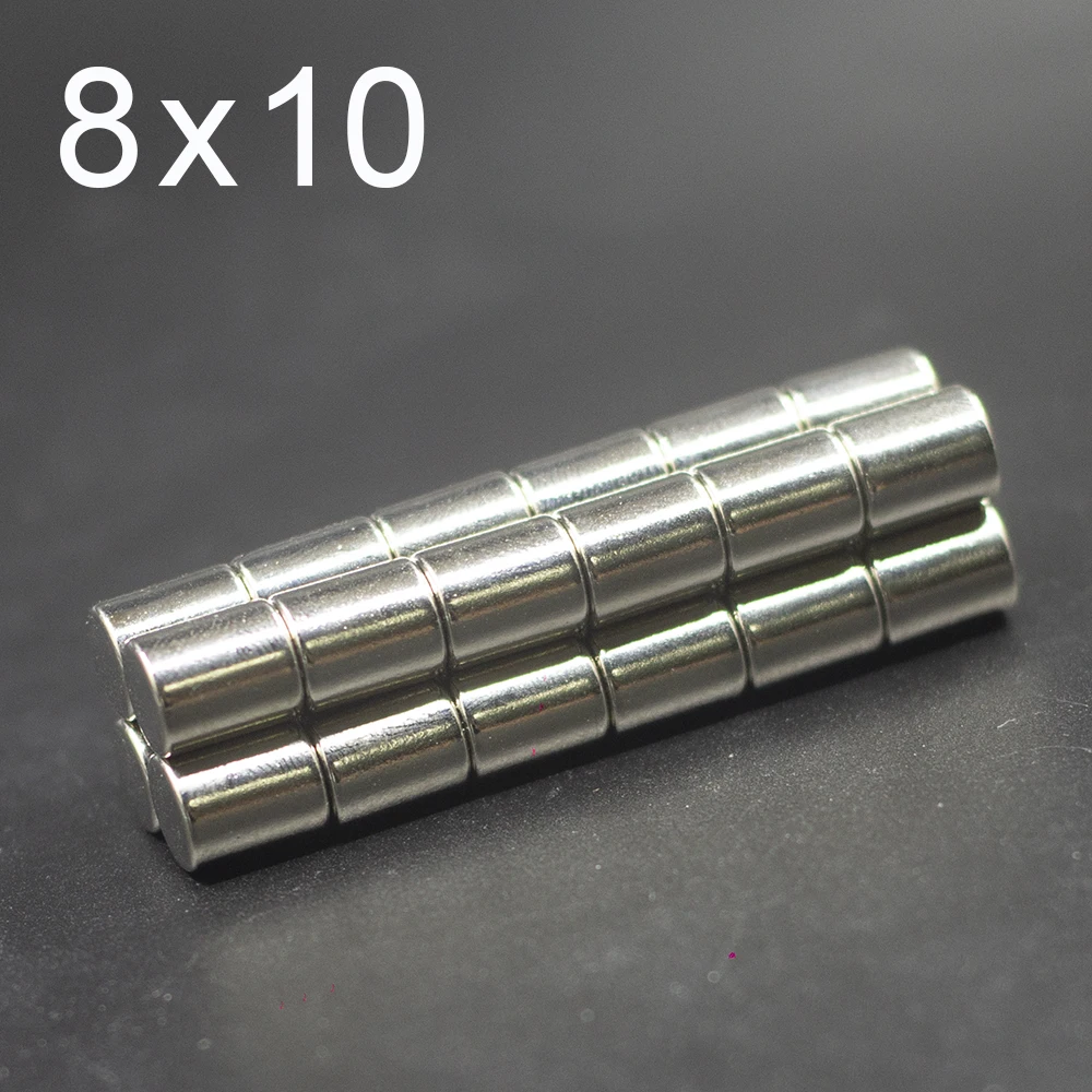 10/20/50/100Pcs 8x10 Neodymium Magnet 8mm x 10mm N35 NdFeB Round Super Powerful Strong Permanent Magnetic imanes Disc 8x10
10/20/50/100Pcs 8x10 Neodymium Magnet 8mm x 10mm N35 NdFeB Round Super Powerful Strong Permanent Magnetic imanes Disc 8x10