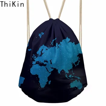 THIKIN World Map Pattern Drawstring Bag Men Retro Travel Backpacks Printed School Backpack Bag for Teenage Boys Kids Package Bag 
THIKIN World Map Pattern Drawstring Bag Men Retro Travel Backpacks Printed School Backpack Bag for Teenage Boys Kids Package Bag