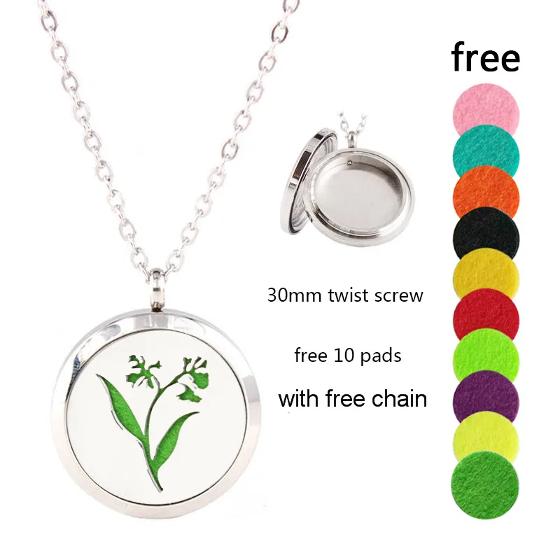 Diffuser Locket 30MM Perfume Locket 316L Stainles Steel Orchid Design Essential Oil Diffuser Pendant Necklace Free Pads & Chain
Diffuser Locket 30MM Perfume Locket 316L Stainles Steel Orchid Design Essential Oil Diffuser Pendant Necklace Free Pads & Chain