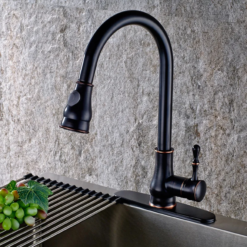 Black Kitchen Faucet Pull Out  (2)