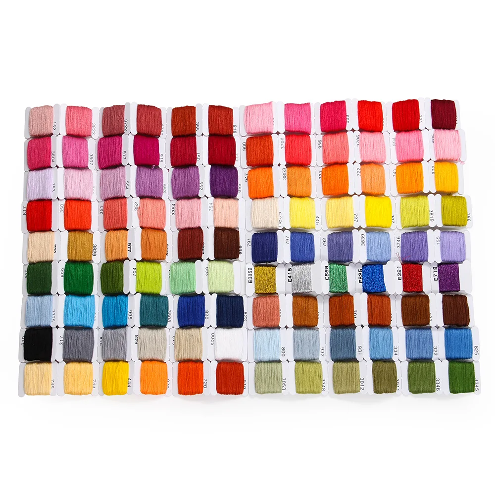 Multi- Color Cross Stitch Cotton Sewing Skeins Embroidery Floss Cross Stitch Threads Crafts DIY Sewing Tools Art Craft Supplies
Multi- Color Cross Stitch Cotton Sewing Skeins Embroidery Floss Cross Stitch Threads Crafts DIY Sewing Tools Art Craft Supplies