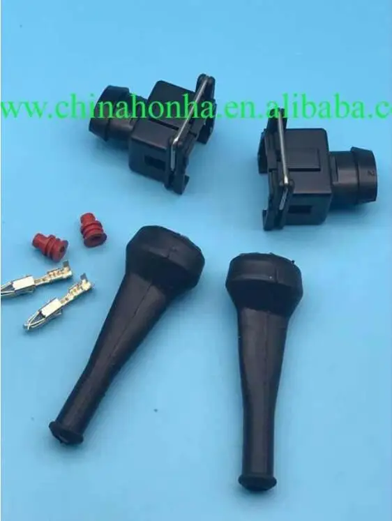 10sets/lot (EV1 Style) 2 pin Junior Power (mini timer)Plug With Rubber Boot For Bosch Injector Connector Rrepair Kits
10sets/lot (EV1 Style) 2 pin Junior Power (mini timer)Plug With Rubber Boot For Bosch Injector Connector Rrepair Kits