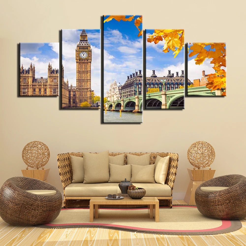 5 Panels Canvas Art Painting Print Modern london city Pictures Art Gallery Wrapped for Bedroom Wall Decor
5 Panels Canvas Art Painting Print Modern london city Pictures Art Gallery Wrapped for Bedroom Wall Decor