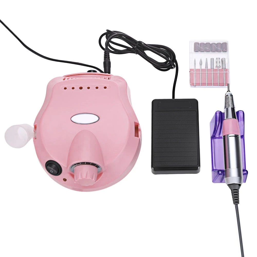 Professional 25000 RPM Pink Electric Nail Drill File 6 Bits EU Plug Machine Manicure Kit Pro Salon Home Nail Tools Set
Professional 25000 RPM Pink Electric Nail Drill File 6 Bits EU Plug Machine Manicure Kit Pro Salon Home Nail Tools Set