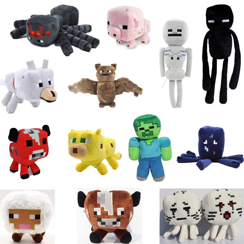 Minecraft Plush Toys 15 Styles 13-32cm Minecraft Creeper Enderman Wolf Steve Zombie Spider Sketelon Plush Stuffed Toys for Kids
Minecraft Plush Toys 15 Styles 13-32cm Minecraft Creeper Enderman Wolf Steve Zombie Spider Sketelon Plush Stuffed Toys for Kids