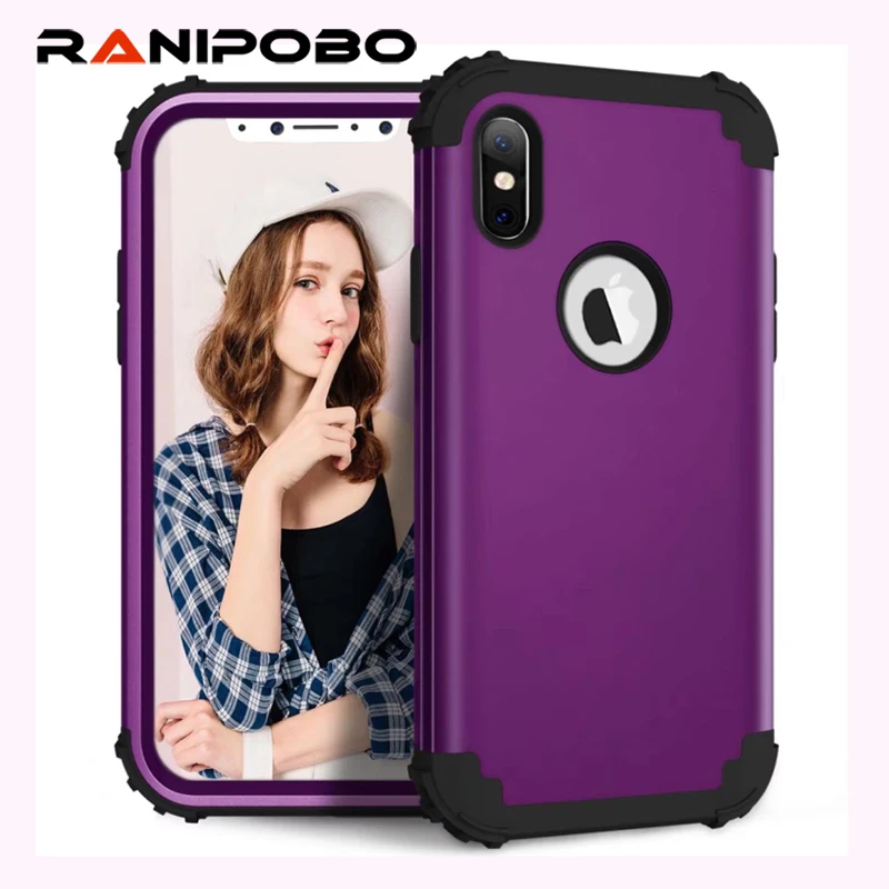 For iPhone 6 6s 7 8 Plus X Cover Shockproof Full Protect Hybrid Hard Silicone Rubber Impact Armor Phone Cases Shell Gift
For iPhone 6 6s 7 8 Plus X Cover Shockproof Full Protect Hybrid Hard Silicone Rubber Impact Armor Phone Cases Shell Gift