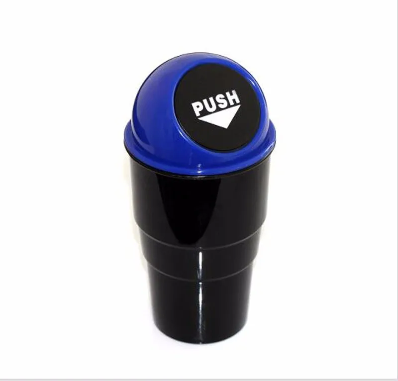 02 New Car Garbage Can 1PC 4 Colors Vehicle Trash Storage Box Auto Garbage Dust Rubbish Holder