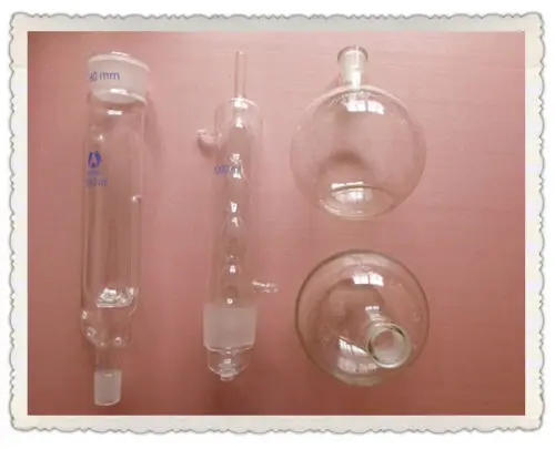 1000ml,Glass soxhlet Extractor W/ Allihn Condenser & Two 1L Flat Bottom Flask,Lab Glassware