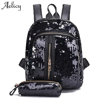 Aelicy 2018 Fashion Sequins Women leather Backpacks Bling Female Fashion Backpack Bag Girls School bags travel bags
Aelicy 2018 Fashion Sequins Women leather Backpacks Bling Female Fashion Backpack Bag Girls School bags travel bags