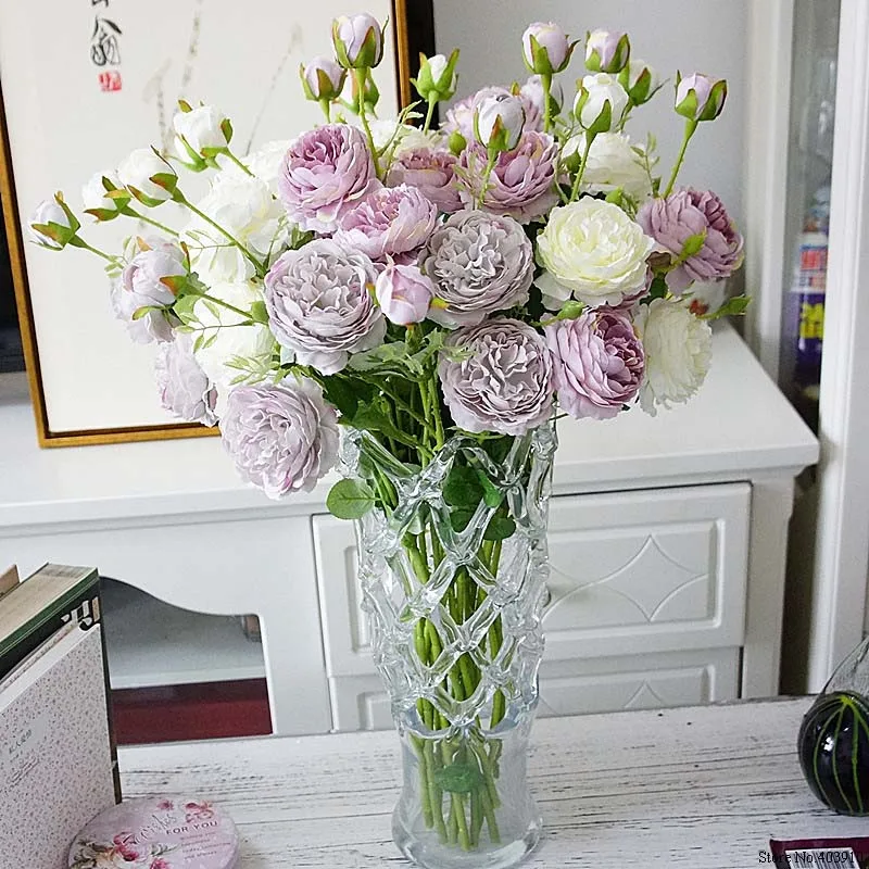 Western Rose Fake Flowers 3 Heads Artificial Flower Branch for Christmas Home Garden Decoration Wedding Silk Real Touch Florals
Western Rose Fake Flowers 3 Heads Artificial Flower Branch for Christmas Home Garden Decoration Wedding Silk Real Touch Florals