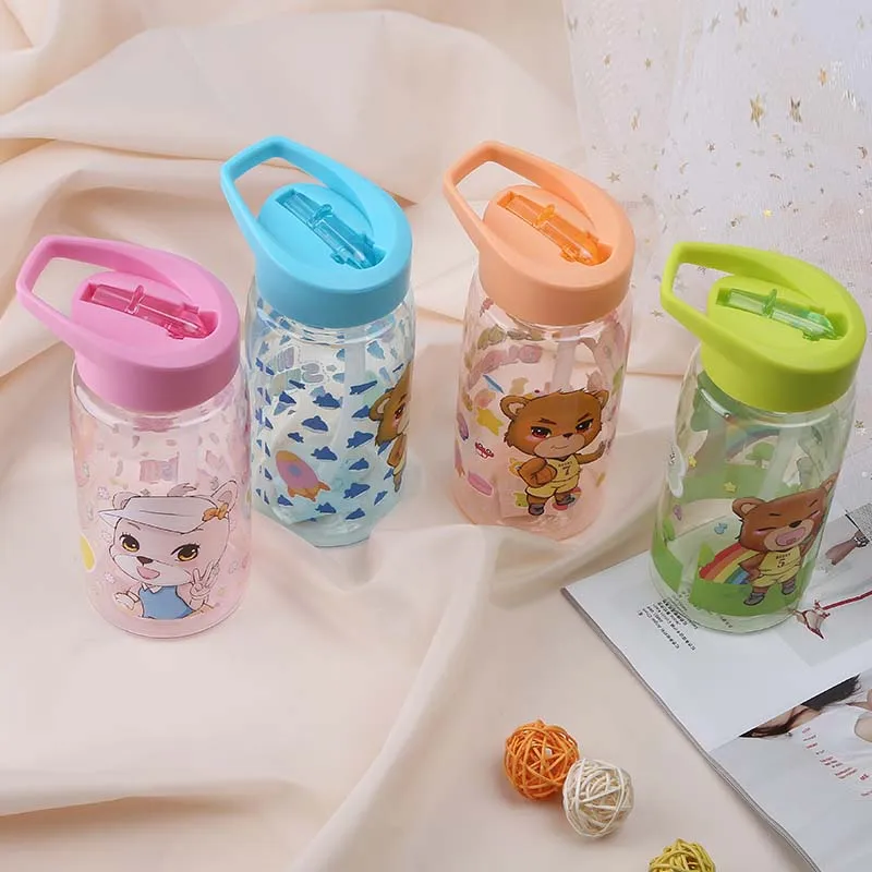 520ML Plastic Water Bottle Leakproof Straw Bottle For Water With Rope Portable Hiking Tumbler Cute Bottles for Kids
520ML Plastic Water Bottle Leakproof Straw Bottle For Water With Rope Portable Hiking Tumbler Cute Bottles for Kids