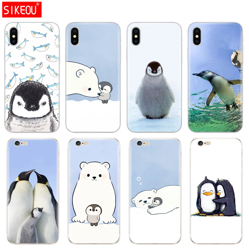 Silicone Cover Phone Case For Iphone 6 X 8 7 6s 5 5s SE Plus 10 Case Lovely Penguin Polar Bear
Silicone Cover Phone Case For Iphone 6 X 8 7 6s 5 5s SE Plus 10 Case Lovely Penguin Polar Bear