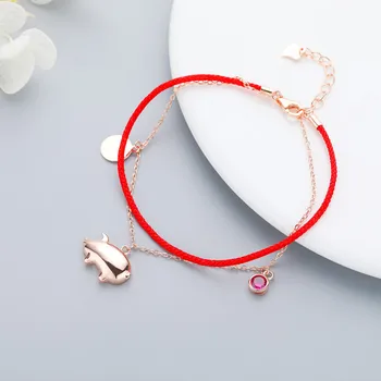 New fashion s925 sterling silver good luck pig red rope bracelet High quality ladies simple hand-woven bracelet 6-JL4019
New fashion s925 sterling silver good luck pig red rope bracelet High quality ladies simple hand-woven bracelet 6-JL4019