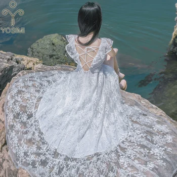YOSIMI 2019 Summer Maxi Elegant White Lace Sexy Long Women Dress Blackless Off The Shoulder Beach Long Evening Party Sleeveless
YOSIMI 2019 Summer Maxi Elegant White Lace Sexy Long Women Dress Blackless Off The Shoulder Beach Long Evening Party Sleeveless