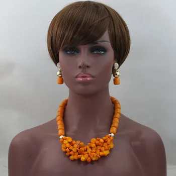 Latest New Orange Coral Bead Pendant Necklace Set Lovely African Lady Jewelry Set Birthday Gift Beads Sale Free Shipping CNR583
Latest New Orange Coral Bead Pendant Necklace Set Lovely African Lady Jewelry Set Birthday Gift Beads Sale Free Shipping CNR583