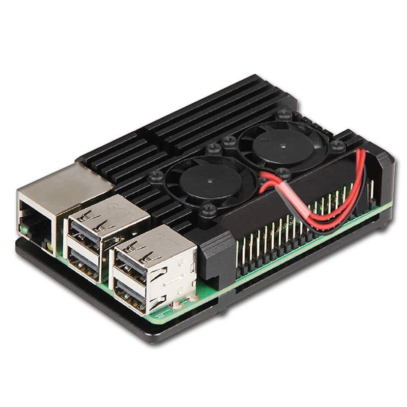 Raspberry Pi Alloy Aluminum Shell Heat Sink Compatible For Raspberry Pi 3 B Type 2b/3b with Fan
Raspberry Pi Alloy Aluminum Shell Heat Sink Compatible For Raspberry Pi 3 B Type 2b/3b with Fan